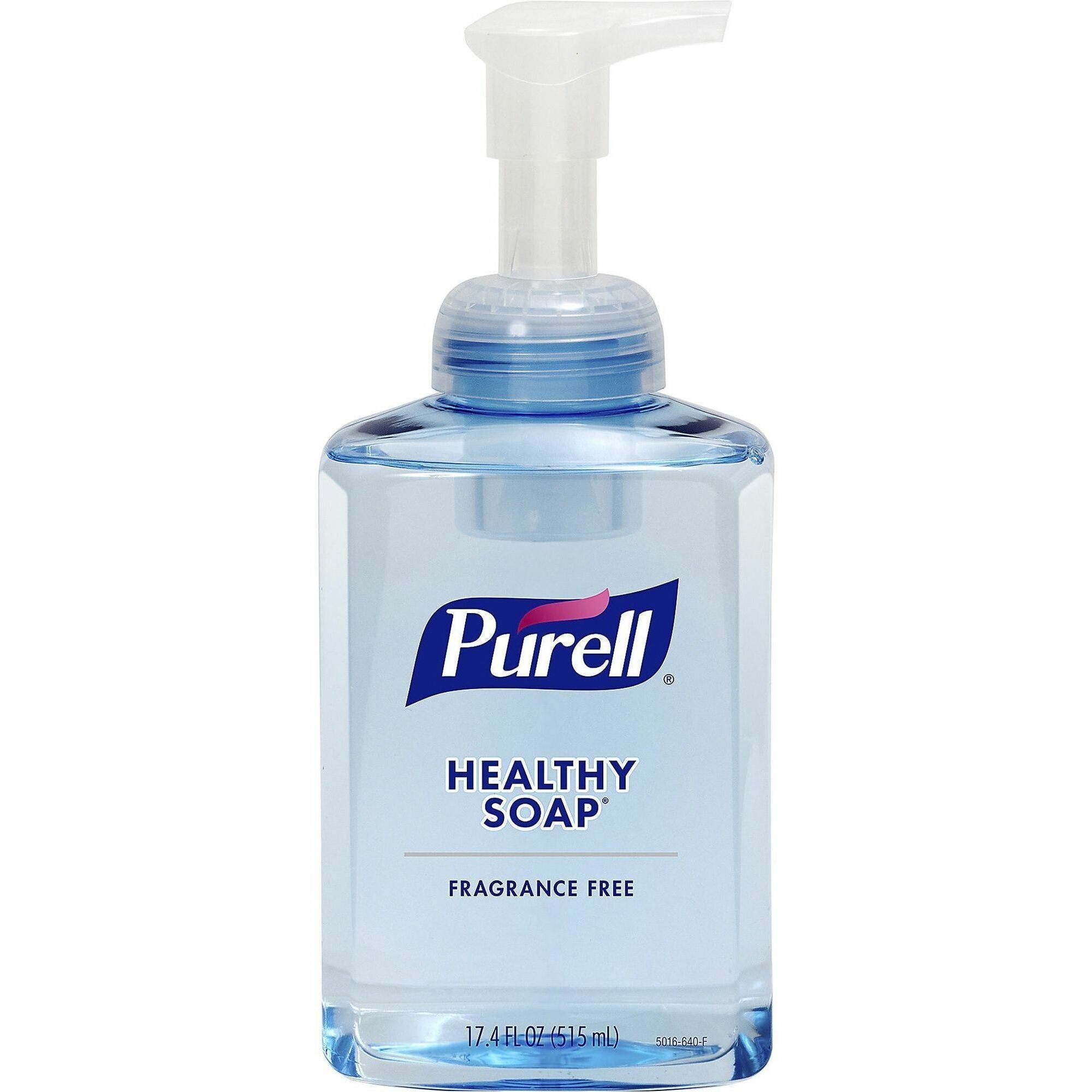 PURELL HEALTHY SOAP Gentle & Free Foam, 1.09 lb Pump Dispenser, Clear, Fragrance-Free, Paraben-Free, Phthalate-Free, Dye-Free, Non-Irritating, 1 Each