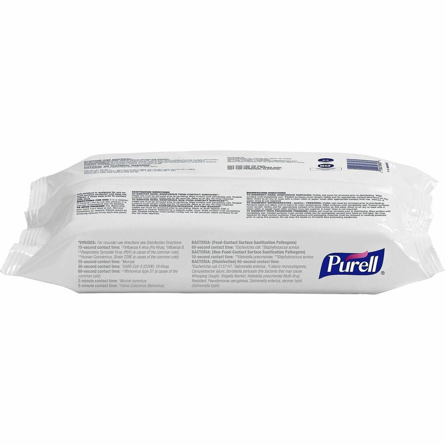PURELL Foodservice Surface Sanitizing Wipes, White, 72 Pack
