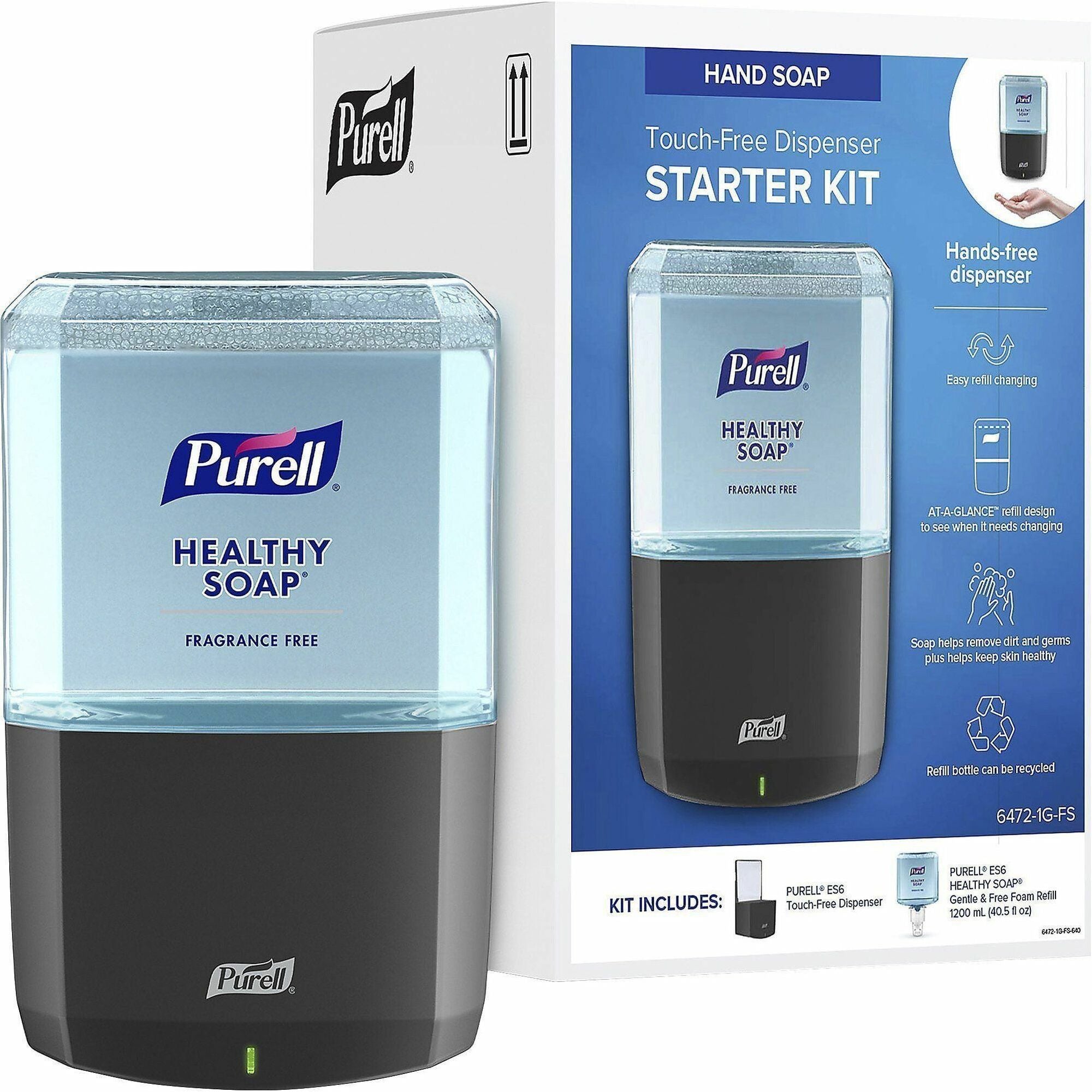 1.27 quart Capacity - Touch-free, Hygienic, Durable, Long Lasting, Wall Mountable - Graphite - 1 Carton