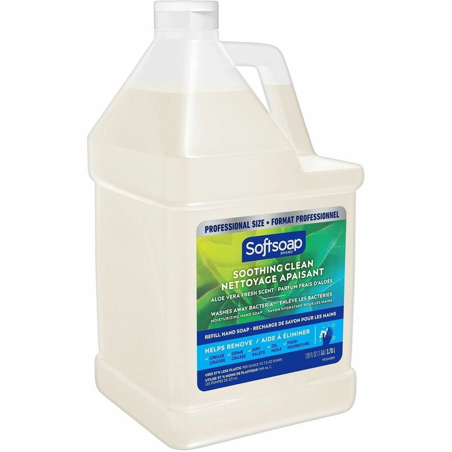 Aloe Vera Scent - 8 lb - Grease Remover, Grime Remover, Dirt Remover, Oil Remover, Food Remover, Bacteria Remover - Hand, Skin - White - pH Balanced - 1 Each