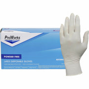 ProWorks Latex Powder-Free Disposable Gloves, Extra Large, 5 mil, 9.5" Length, Natural, Textured Fingertip, Comfortable, Non-sterile, 100 Gloves/Box, 10 Boxes/Carton