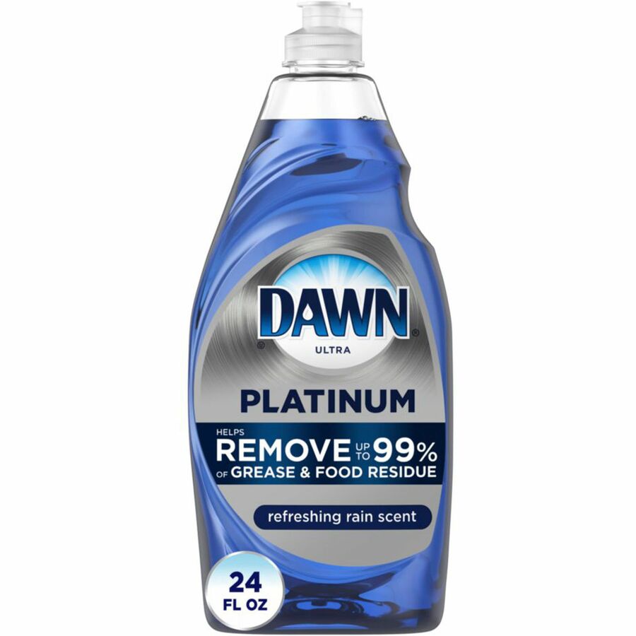 Dawn Platinum Dishwashing Soap, Blue, 24 fl oz Bottles, 10 per Carton
