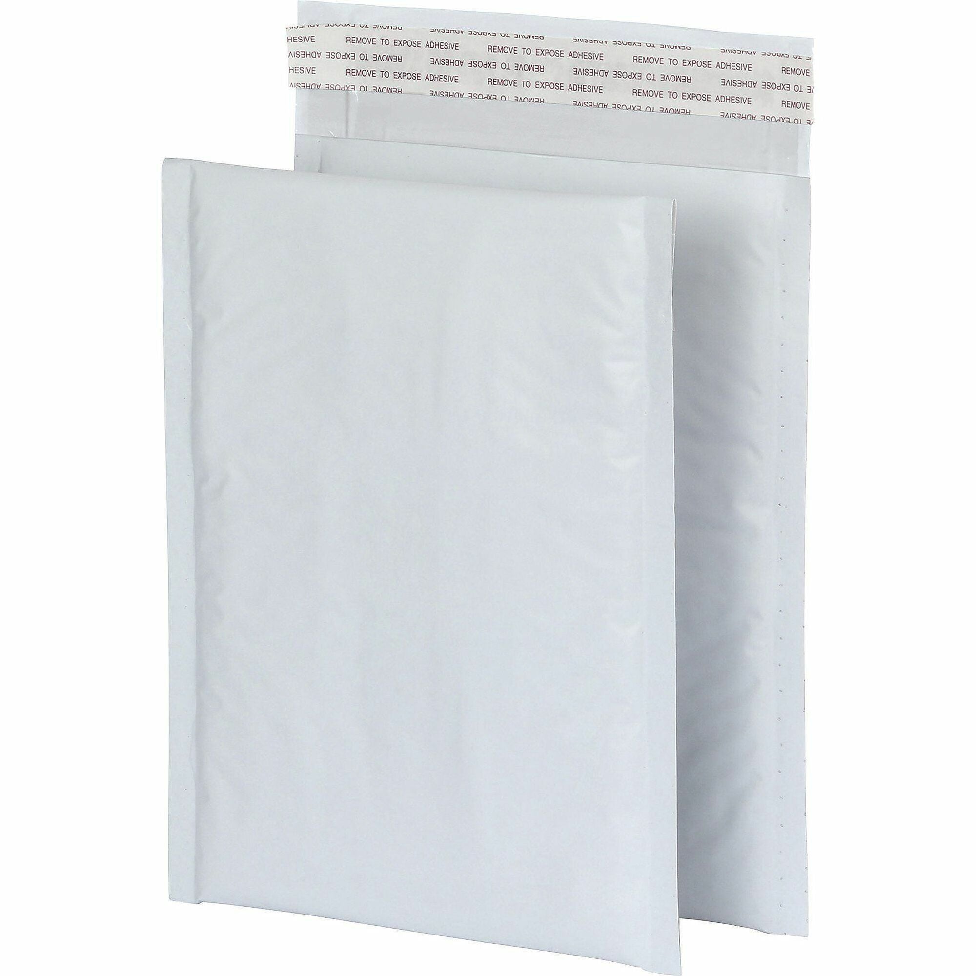 Quality Park Bubble Mailers, 6" x 9", Poly, White, Strip Closure, 25/Box