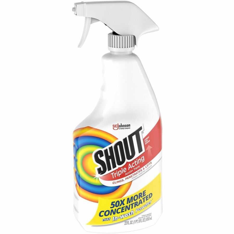 Shout Laundry Stain Remover Concentrate, 22 fl oz White Trigger Bottle, 1 Each