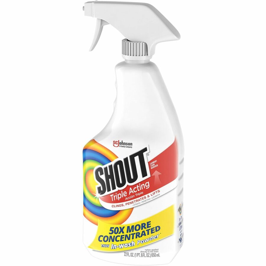 Shout Laundry Stain Remover Concentrate, 22 fl oz White Trigger Bottle, 1 Each