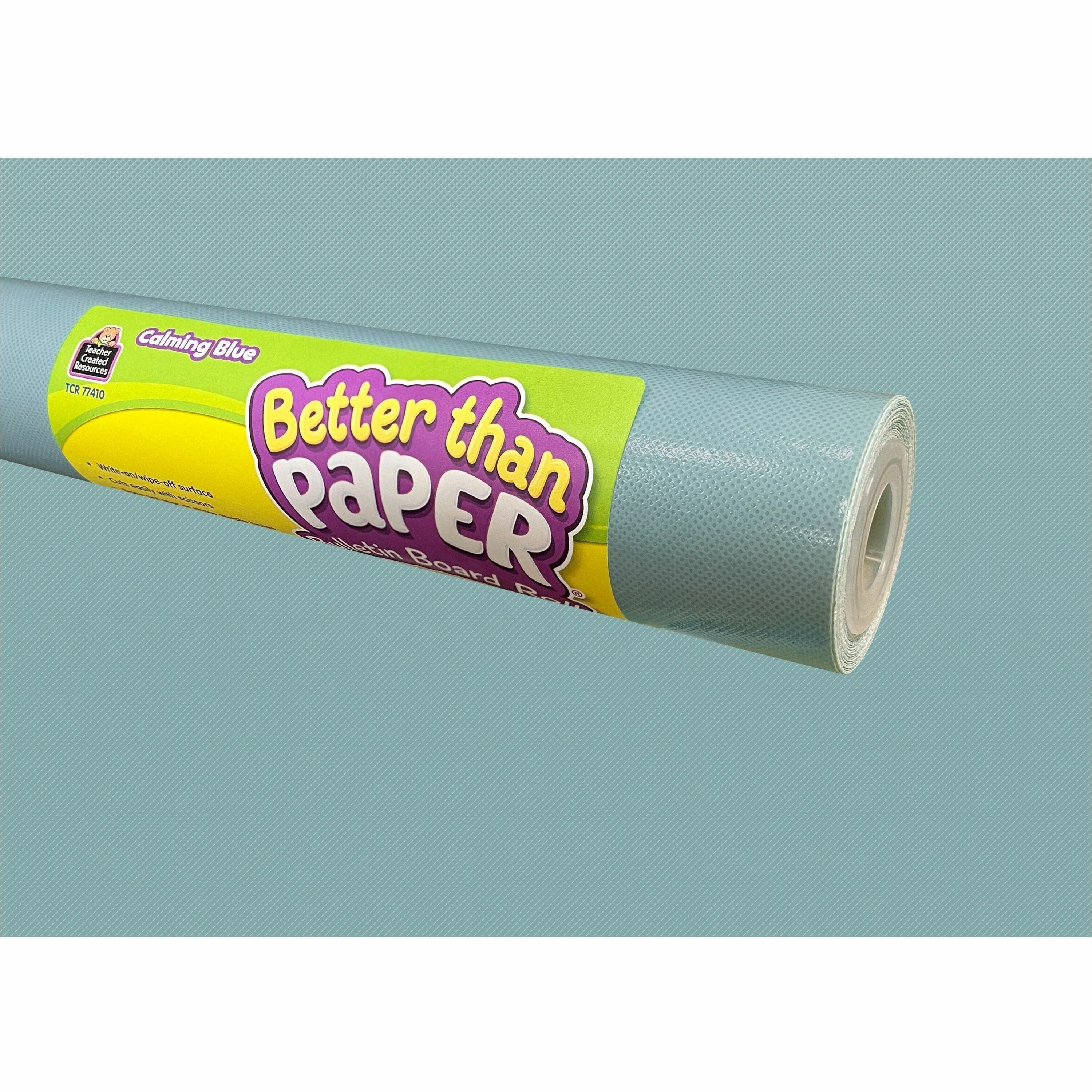 Teacher Created Resources Better Than Paper Board Roll, Calming Blue, 48" x 12 ft, 1 Roll