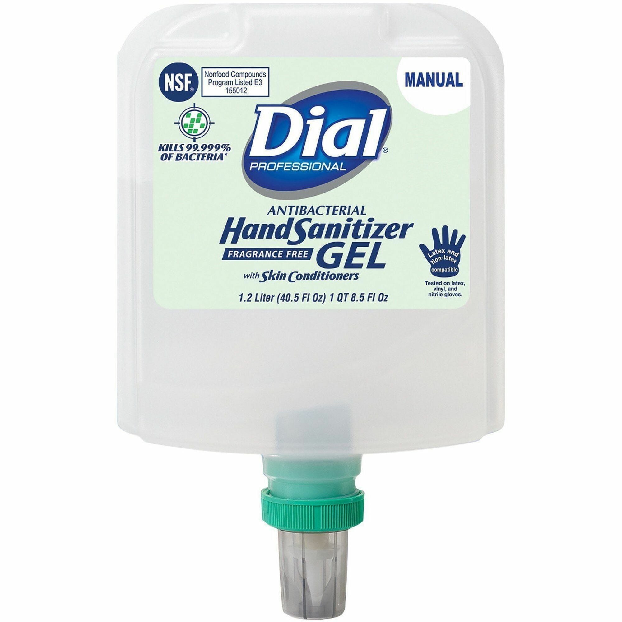1.27 quart - Bacteria Remover - Hand - Clear - Fragrance-free, Dye-free - 3 / Carton