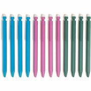 0.7 mm Green, Pink, Blue, Gray Lead - HB/#2 - Refillable - Green, Pink, Blue Barrel - 12 / Pack