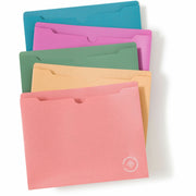 8 1/2" x 11" - 1" Expansion - 1 Pocket(s) - Poly - Assorted - 0% Recycled - 10 / Pack