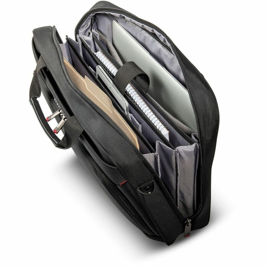 Samsonite Xenon 4.0 Carrying Case (Briefcase) for 12.9" to 15.6" Notebook, Tablet, Travel, Electronics - Black