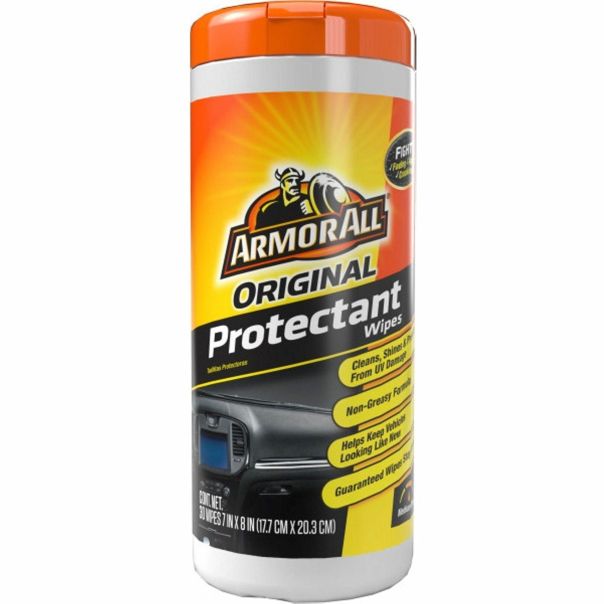 Armor All Original Car Protectant Wipes, Disposable, UV Resistant, Lint-Free, Multi-Color, 1 Each