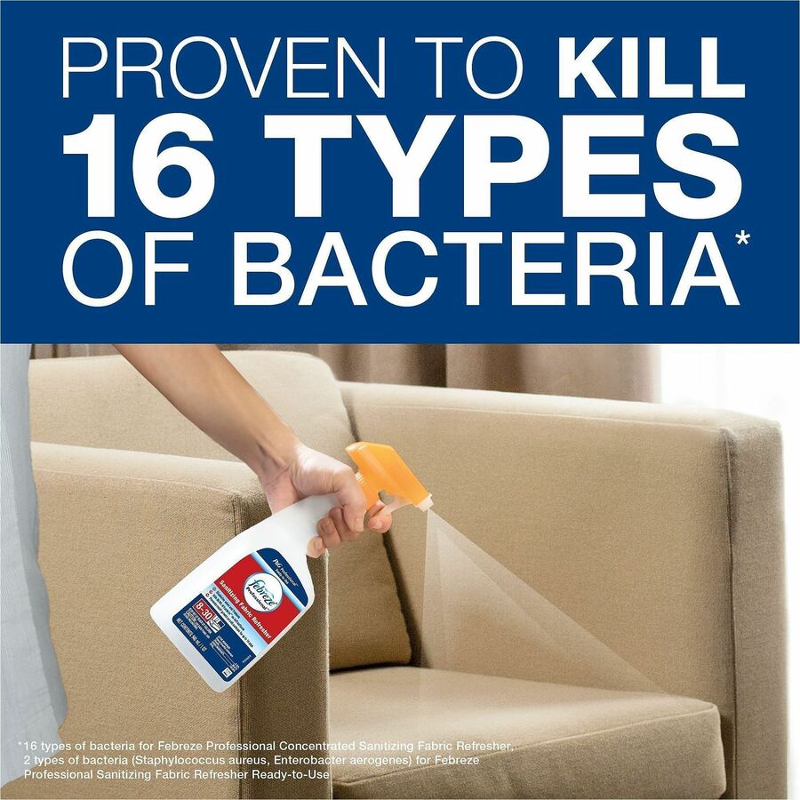 Febreze Sanitizing Fabric Refresh Concentrate, Light Fresh Scent, Mold & Mildew Resistant, Red/Blue, 32 oz (2 lb), 1 Each