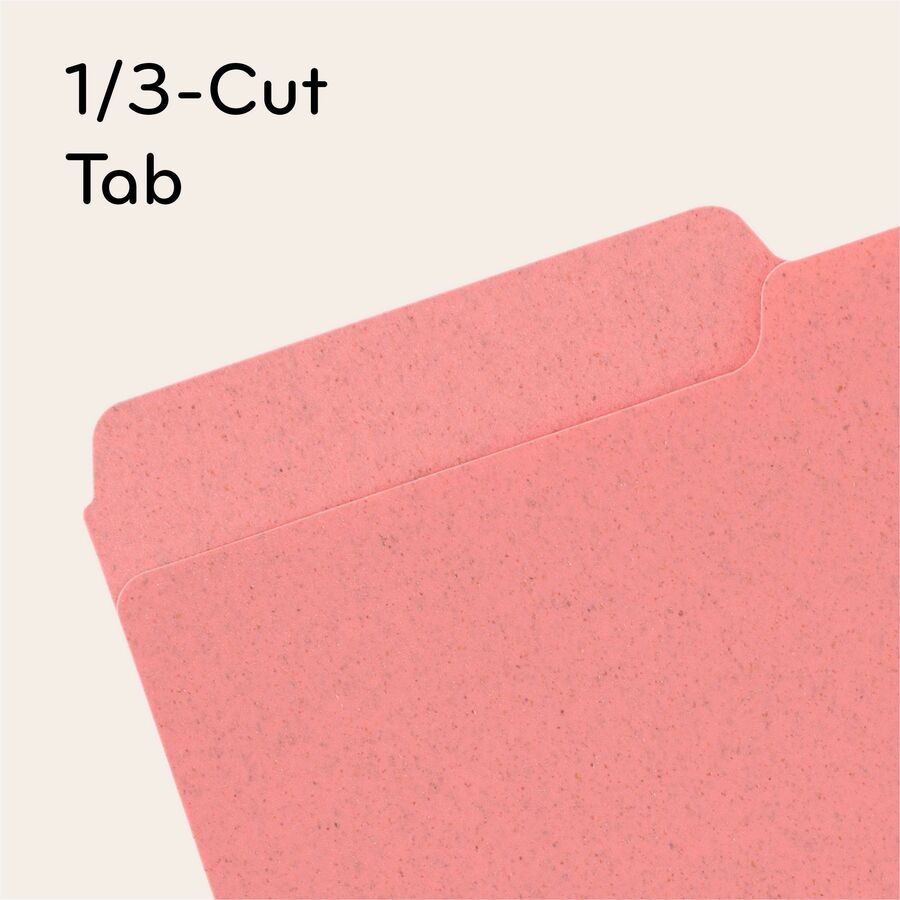 8 1/2" x 11" - Assorted Tab Position - Poly - Assorted - 0% Recycled - 24 / Pack