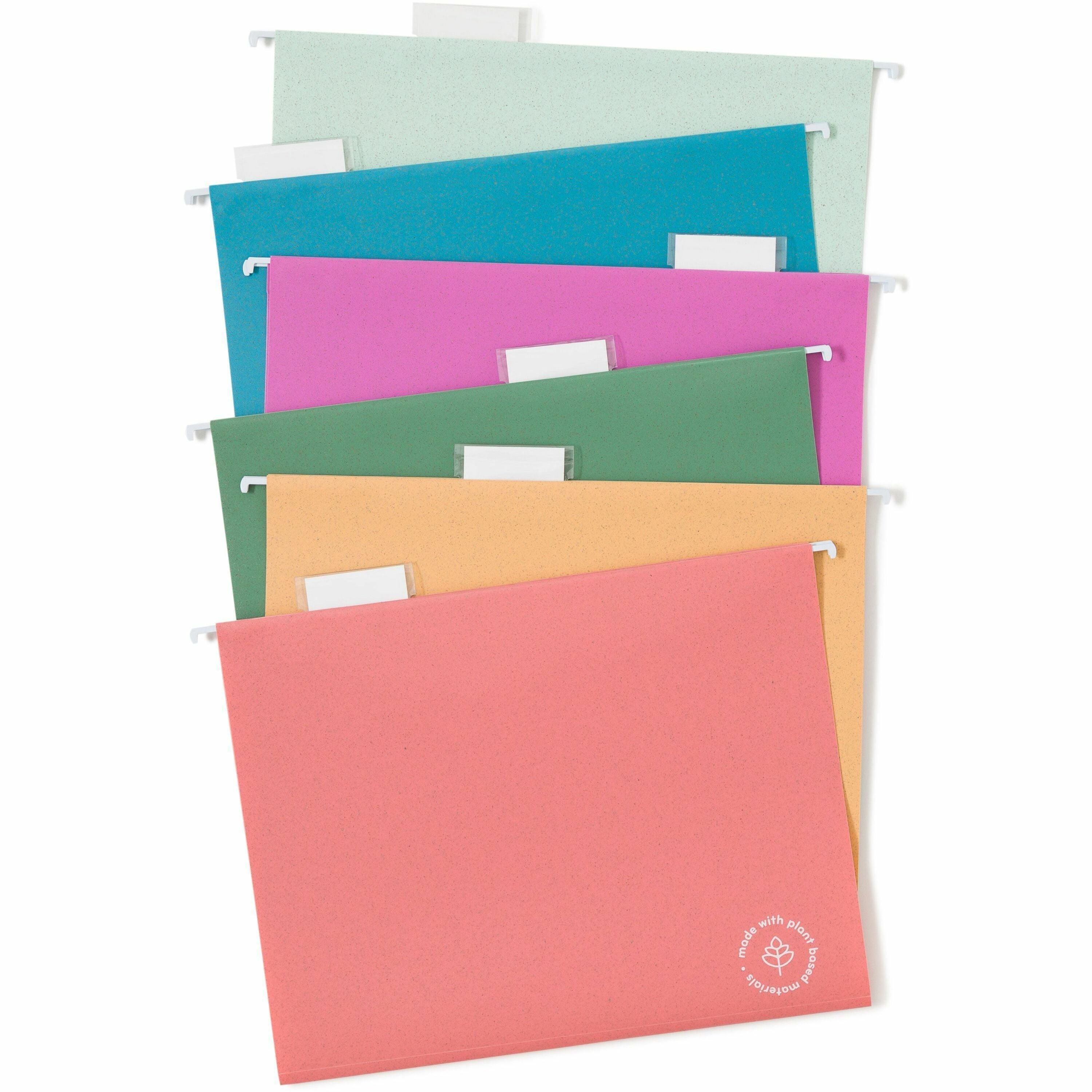 8 1/2" x 11" - 1/2" Expansion - Poly - Assorted - 0% Recycled - 12 / Pack