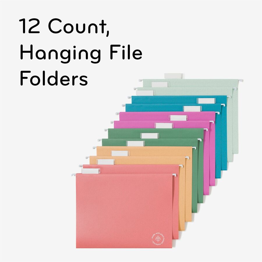8 1/2" x 11" - 1/2" Expansion - Poly - Assorted - 0% Recycled - 12 / Pack