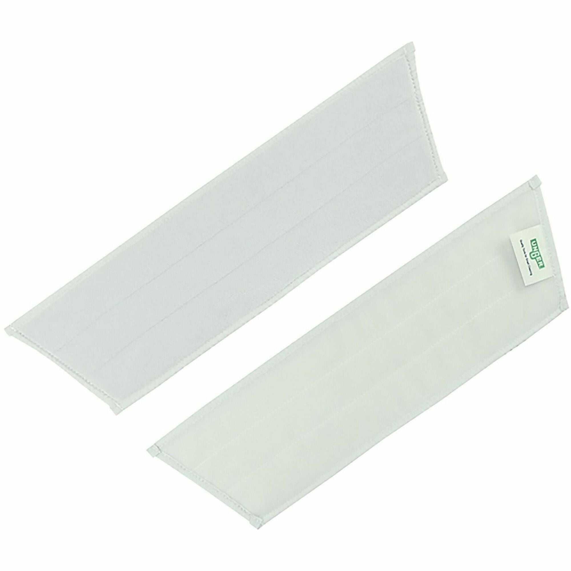 Unger Excella Floor Finishing Pad, 20" Length, Microfiber, Hook & Loop Fastener, Green/Black, 1 Each