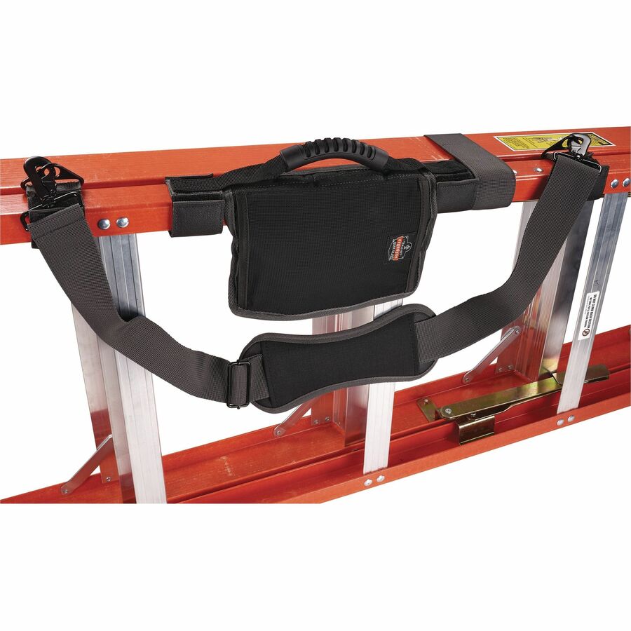 100 lb Load Capacity - Hook & Loop Attachment - Black - 1 Each