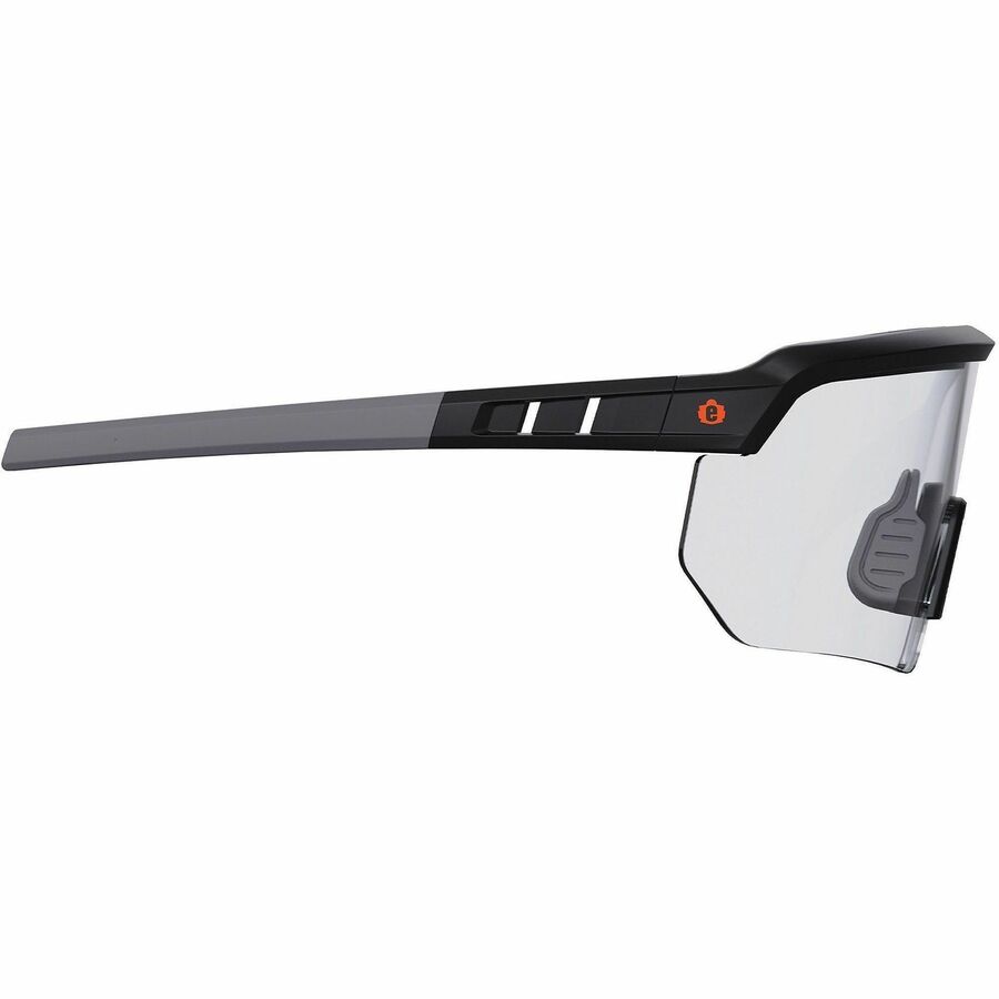 Ergodyne AEGIR Enhanced Anti-Fog Safety Glasses, Clear Lens, Matte Black Frame, Polycarbonate/Rubber, Strap Closure, Anti-scratch, Non-slip, Lightweight, Impact Resistant, 1 Each