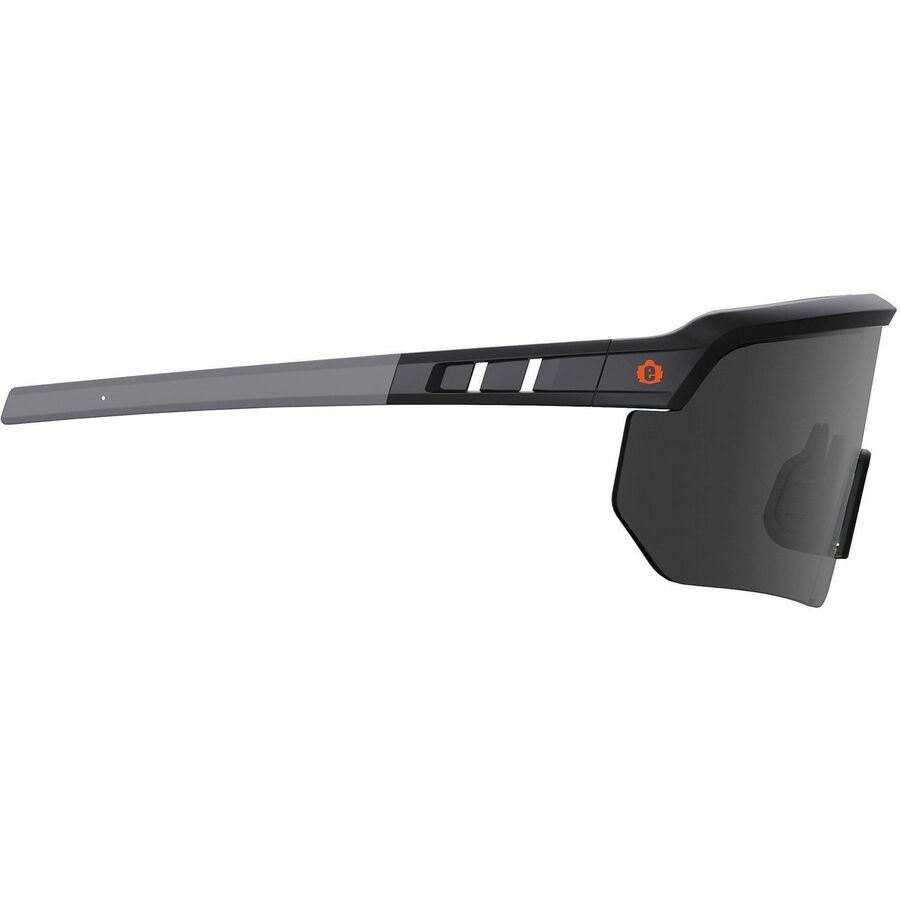 Ergodyne Skullerz AEGIR Enhanced Anti-Fog Safety Glasses, Matte Black Frame, Smoke Lens, Polycarbonate/Rubber, Strap Closure, Impact Resistant, Anti-Scratch, Lightweight, Adjustable, 1 Each