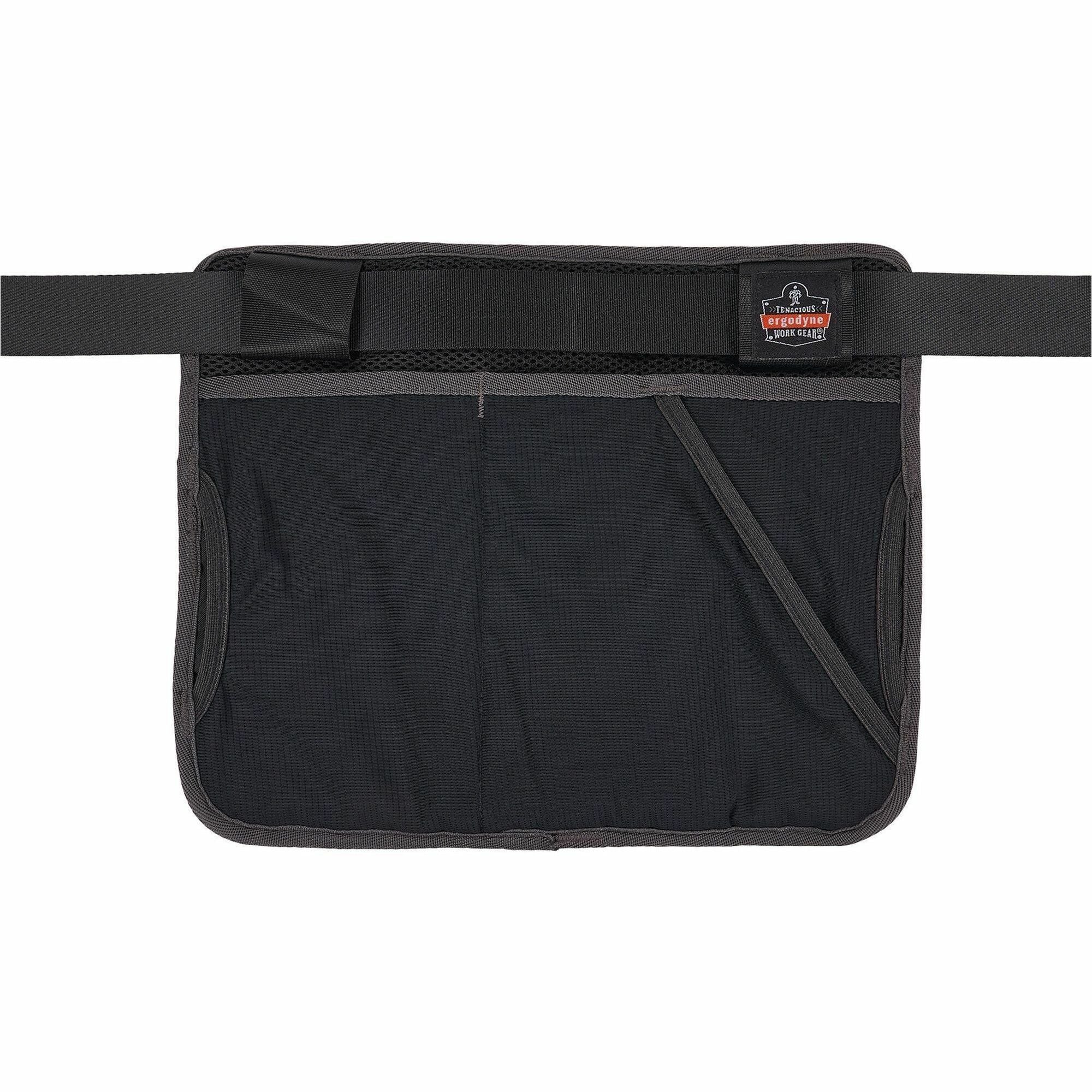 Water Resistant Exterior, Abrasion Resistant Exterior, Water Proof, Water Resistant, Abrasion Resistant - Mesh, Nylon, Polyester Body - Waistband, Belt Clip, Ring - 13.5" Height x 11" Width - 1 Each