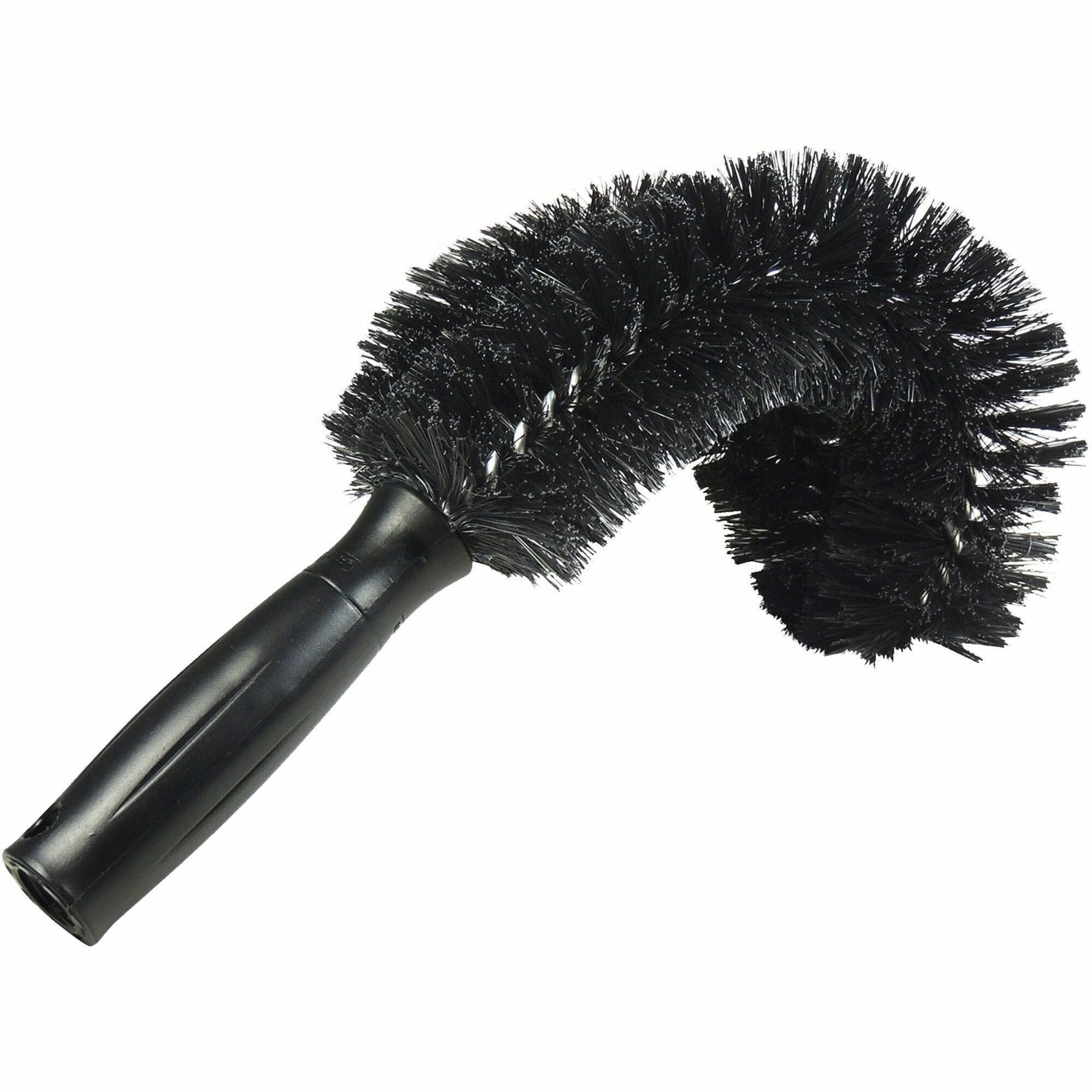 Unger StarDuster Pipe Brush, Polypropylene Bristles, 11" Length, Plastic Handle, Green/Black, 1 Each
