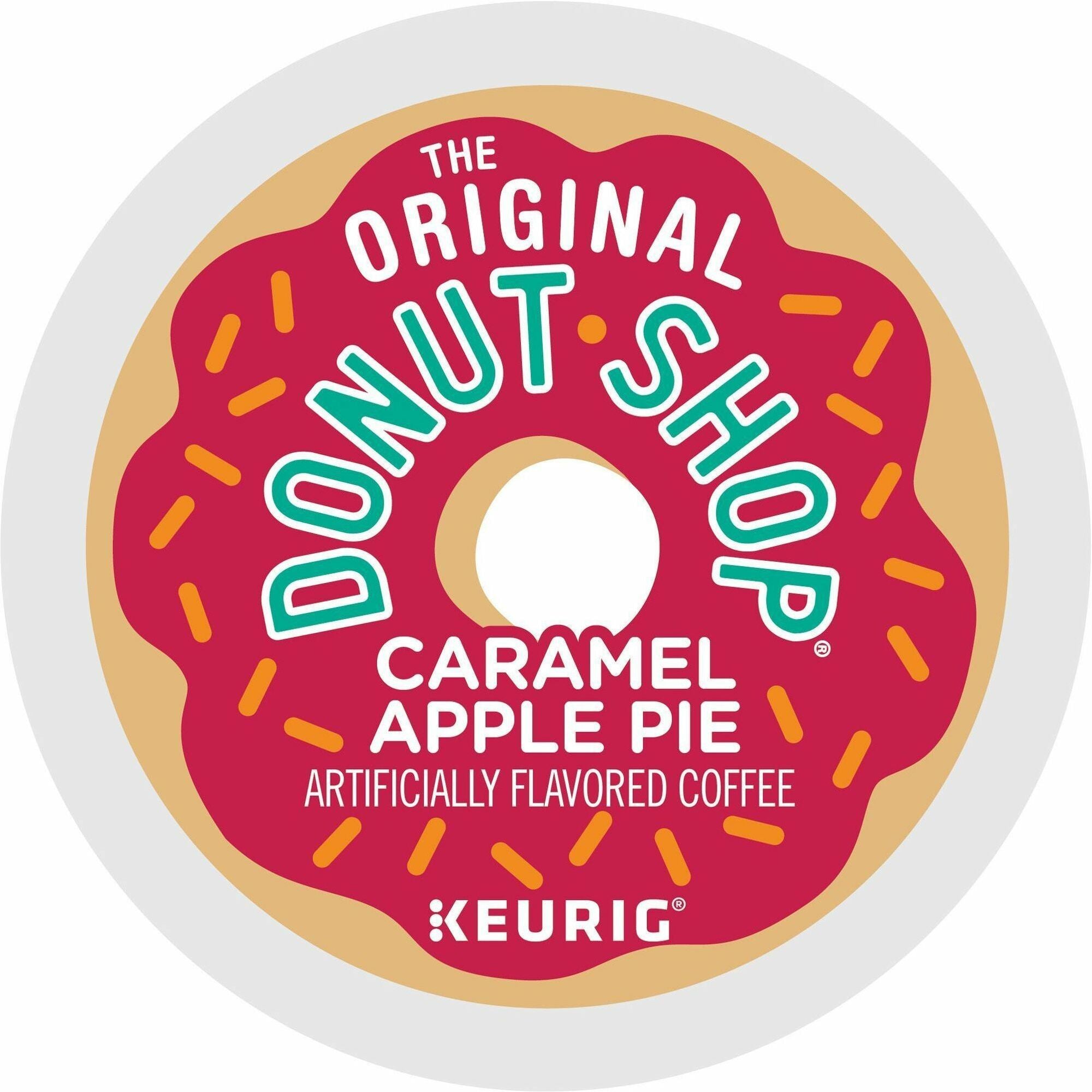 The Original Donut Shop Caramel Apple Pie Coffee, Light Roast, K-Cup, Kosher, 24/Box