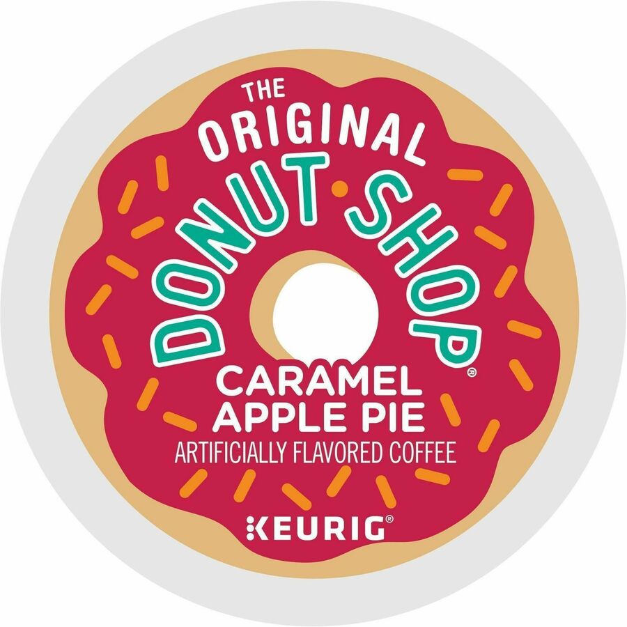 The Original Donut Shop Caramel Apple Pie Coffee, Light Roast, K-Cup, Kosher, 24/Box