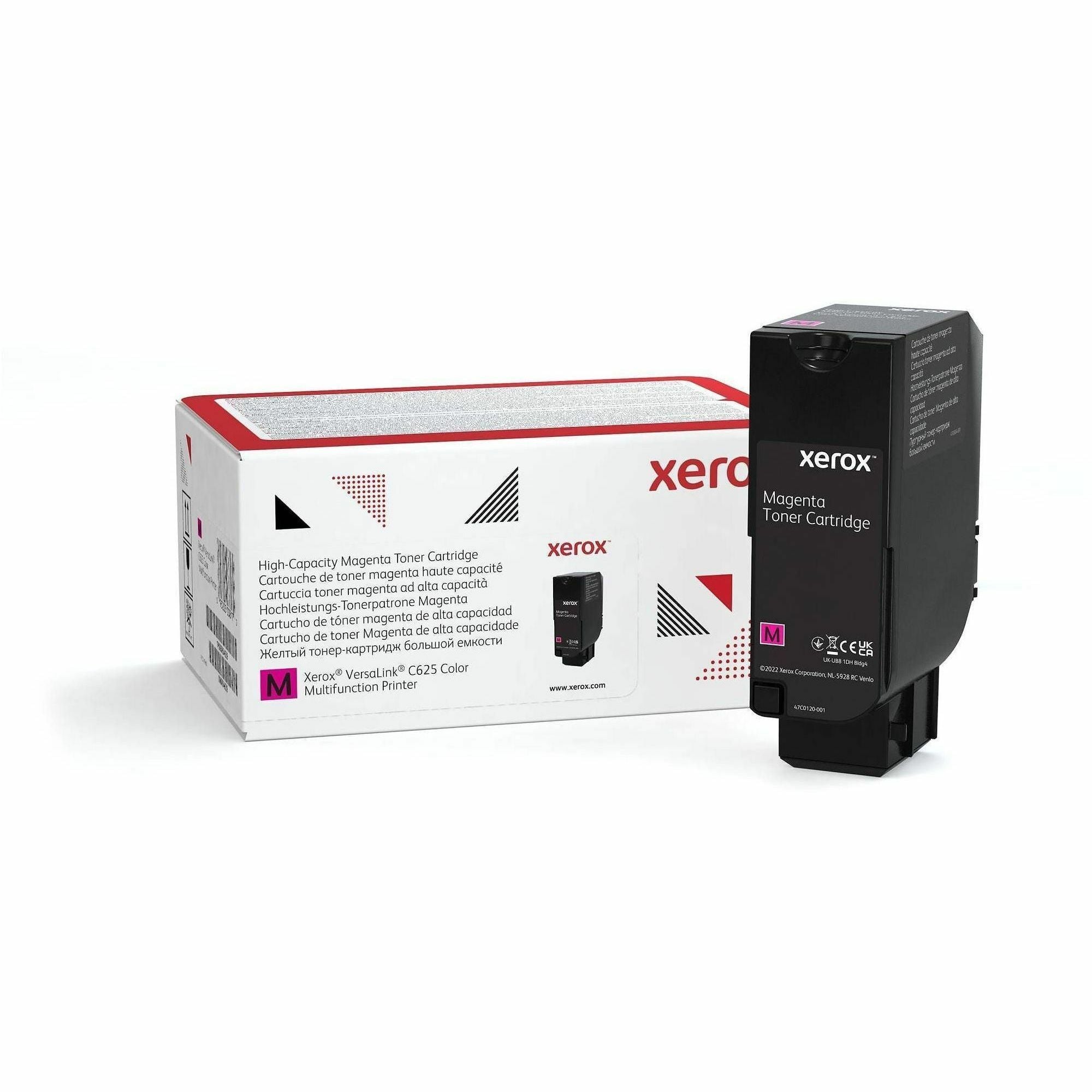 Xerox Original High Yield Magenta Laser Toner Cartridge, 1 Each, 16,000 Page Yield