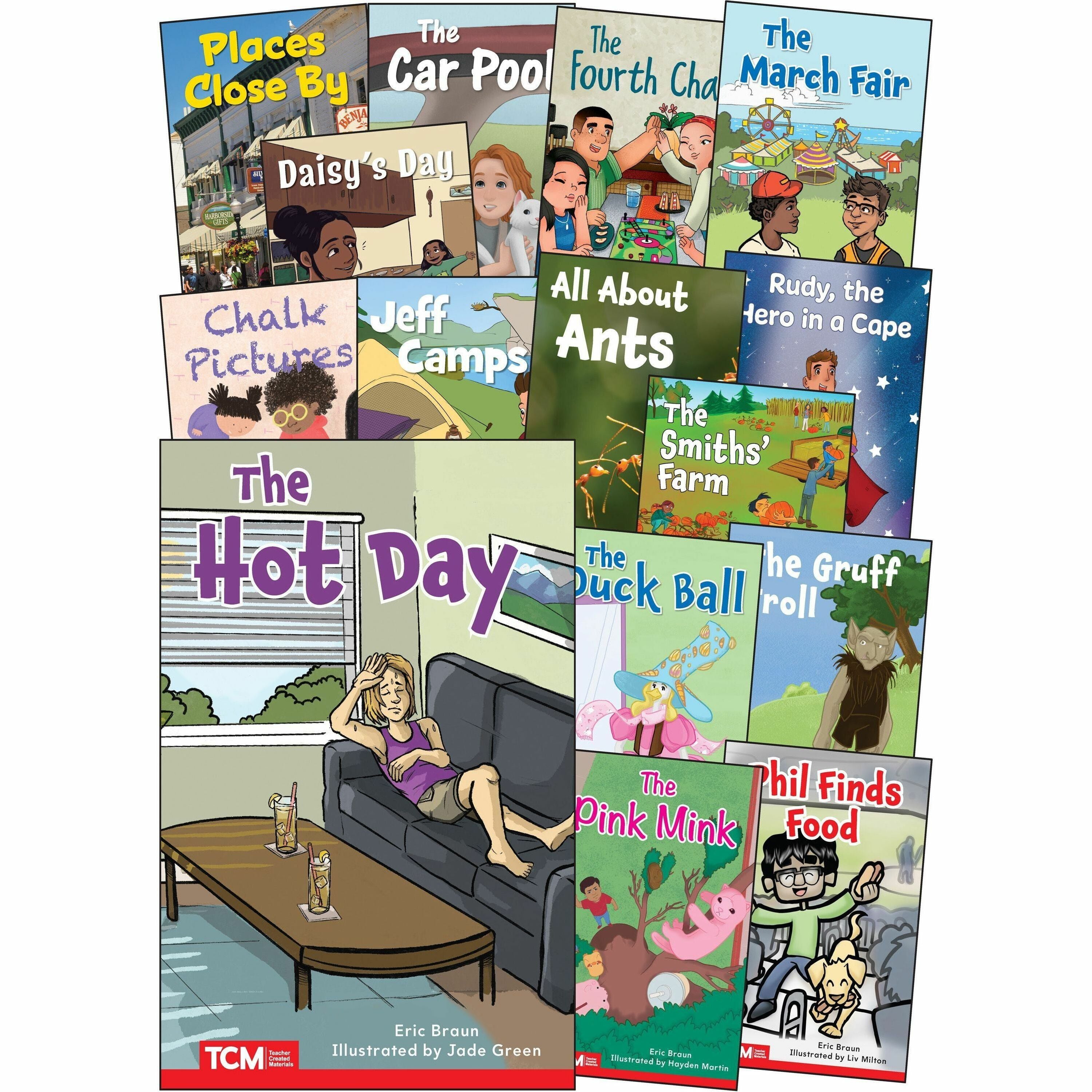 Shell Education Decodable Book Set, Grade 2, Printed Books, 15 Books per Set