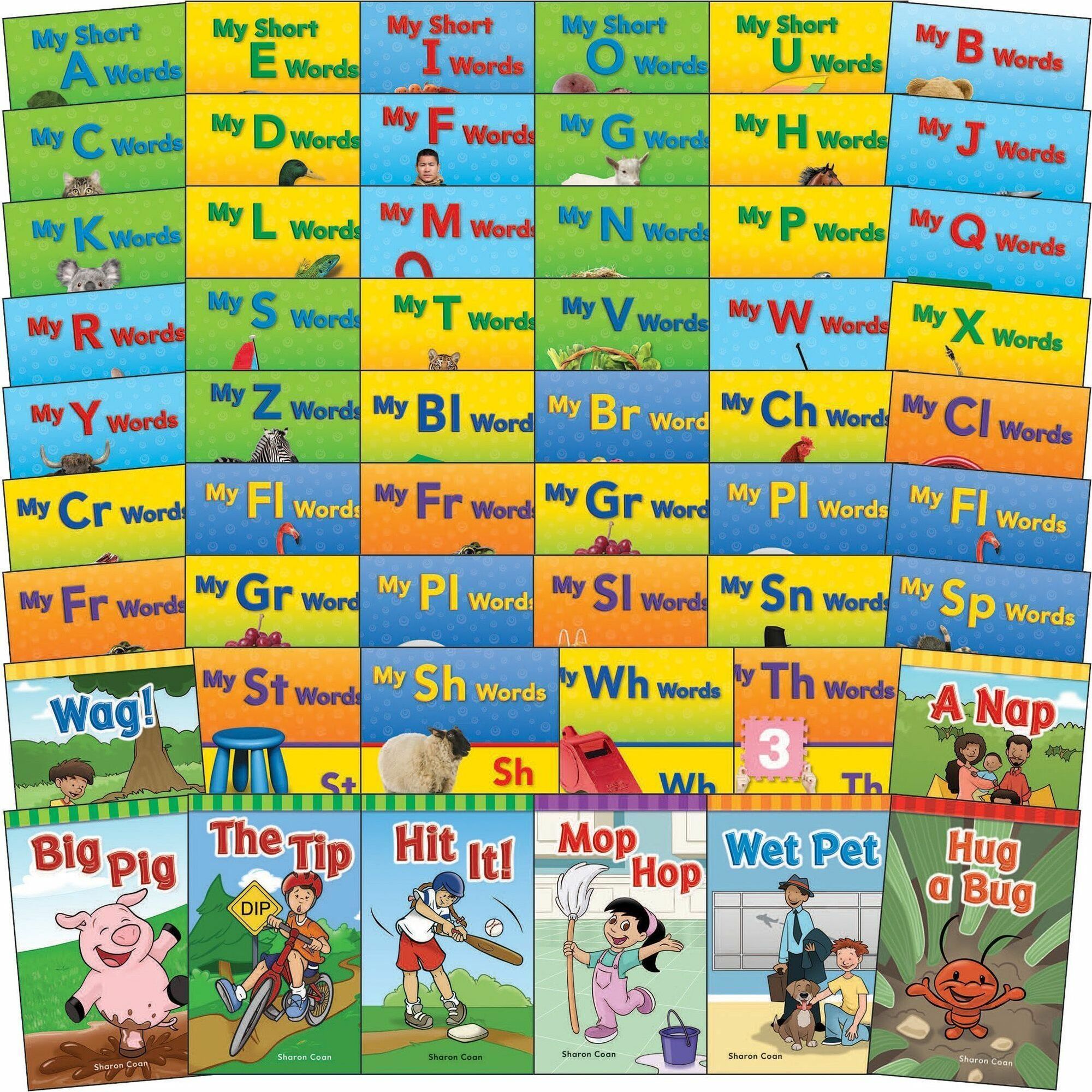 Shell Education Phonics Book Set, Printed, Pre-K, 50 Books per Set