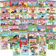 Shell Education Phonics Book Set, Printed Book, Grade K, 46 Books per Set