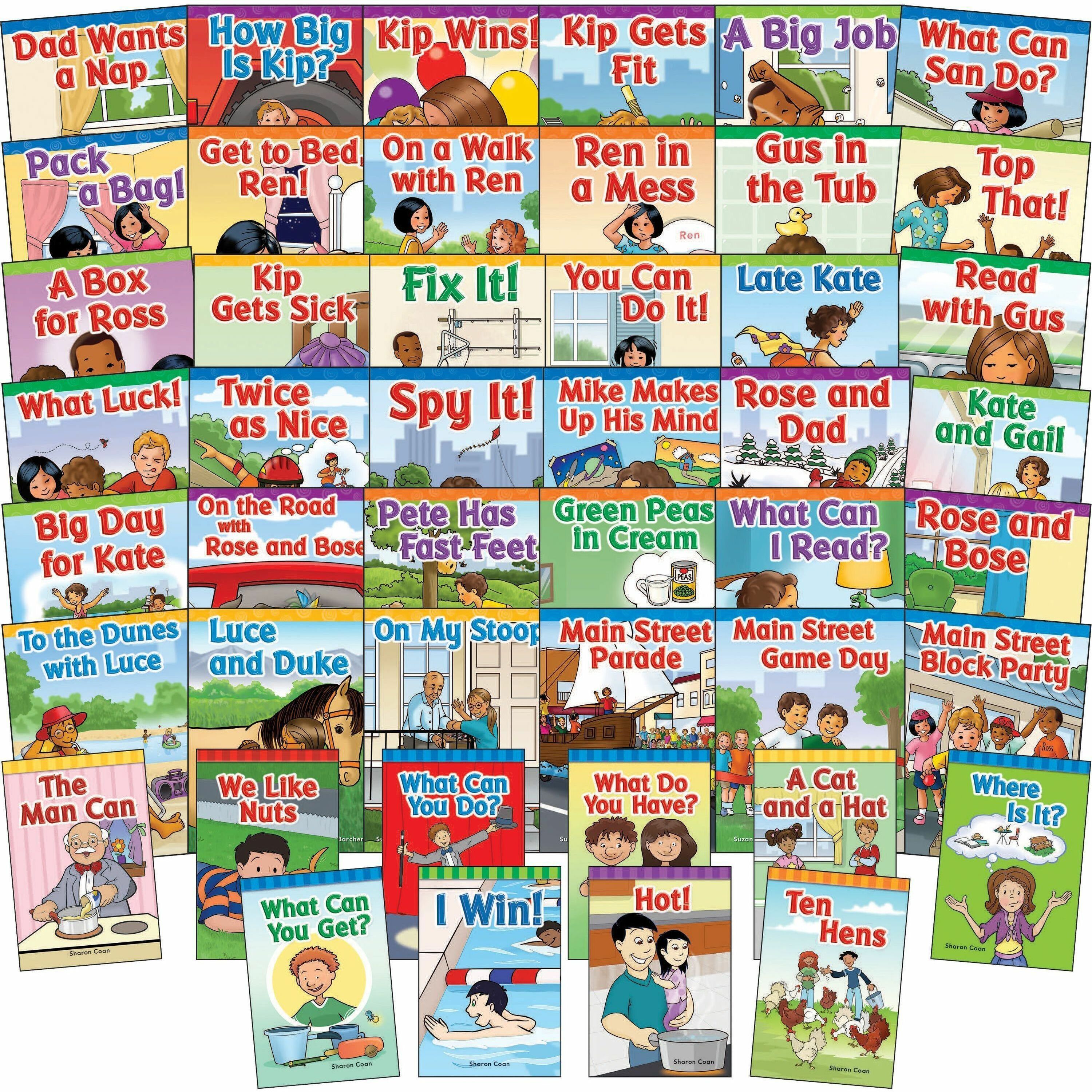 Shell Education Phonics Book Set, Printed Book, Grade K, 46 Books per Set