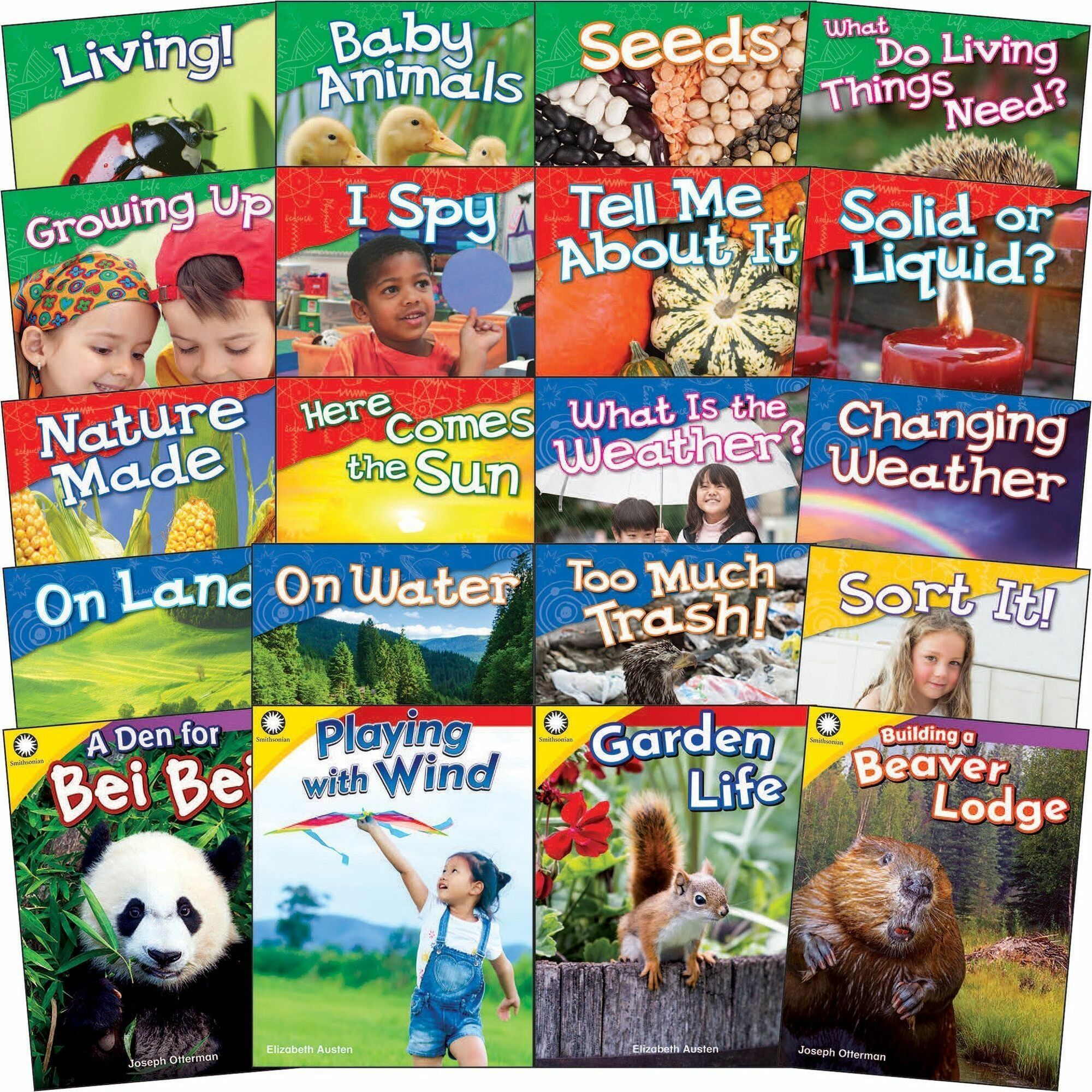 Shell Education Science Book Set, Printed Books, Grade K, 20 Books per Set