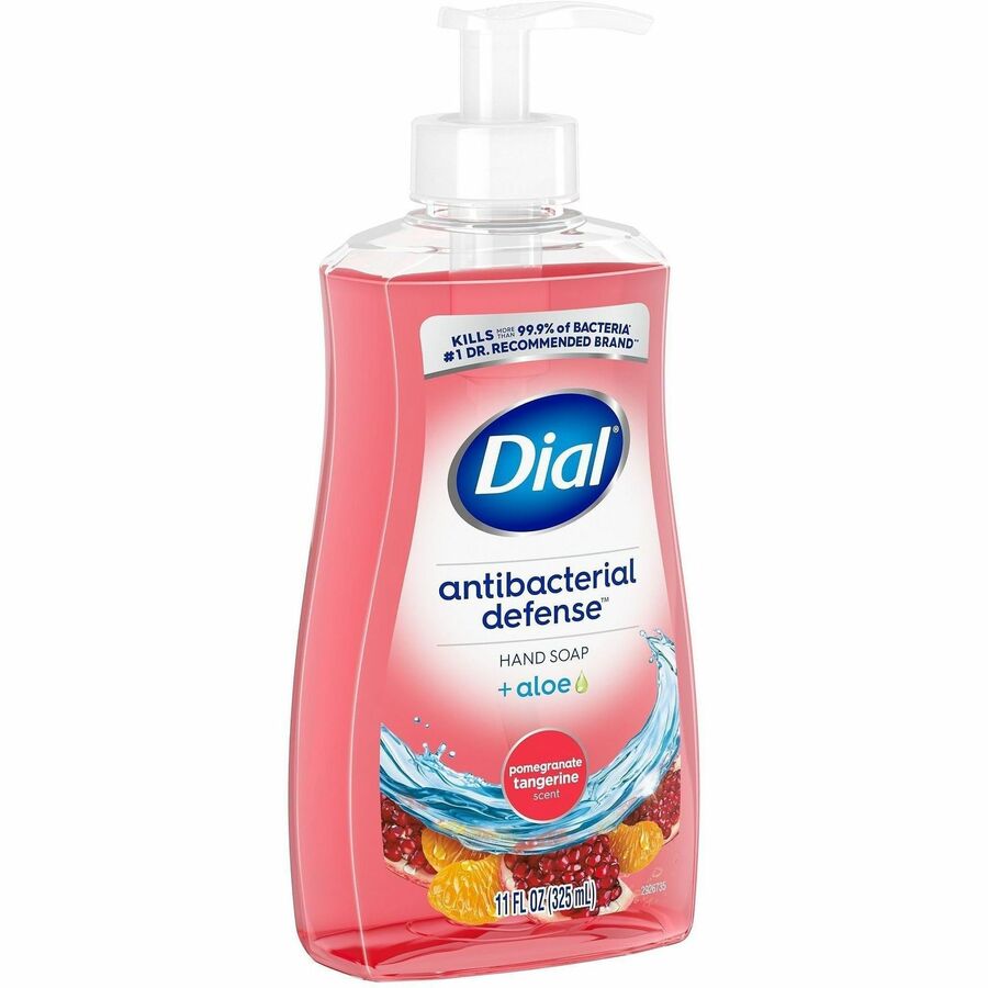 Dial Pomegranate Tangerine Antibacterial Hand Soap, 11 fl oz, Moisturizing, Multipurpose, Pink, 1 Each