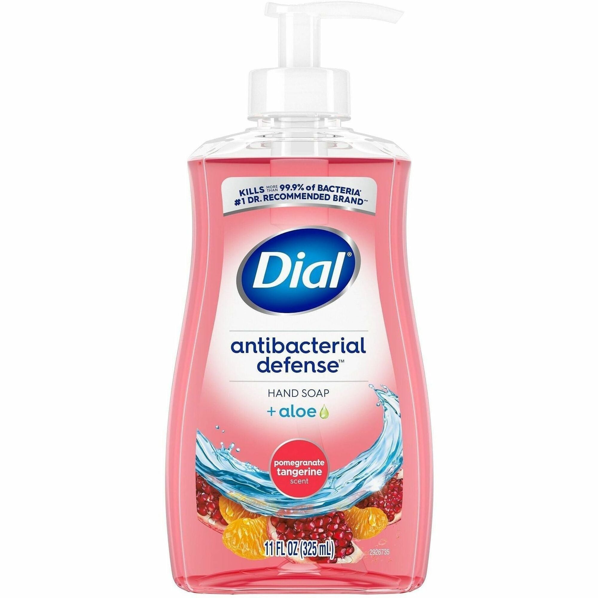 Dial Pomegranate Tangerine Antibacterial Hand Soap, 11 fl oz, Moisturizing, Multipurpose, Pink, 1 Each