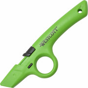 Ceramic Blade - Retractable, Lock Off Switch, Durable - Acrylonitrile Butadiene Styrene (ABS) - Green - 1 Each