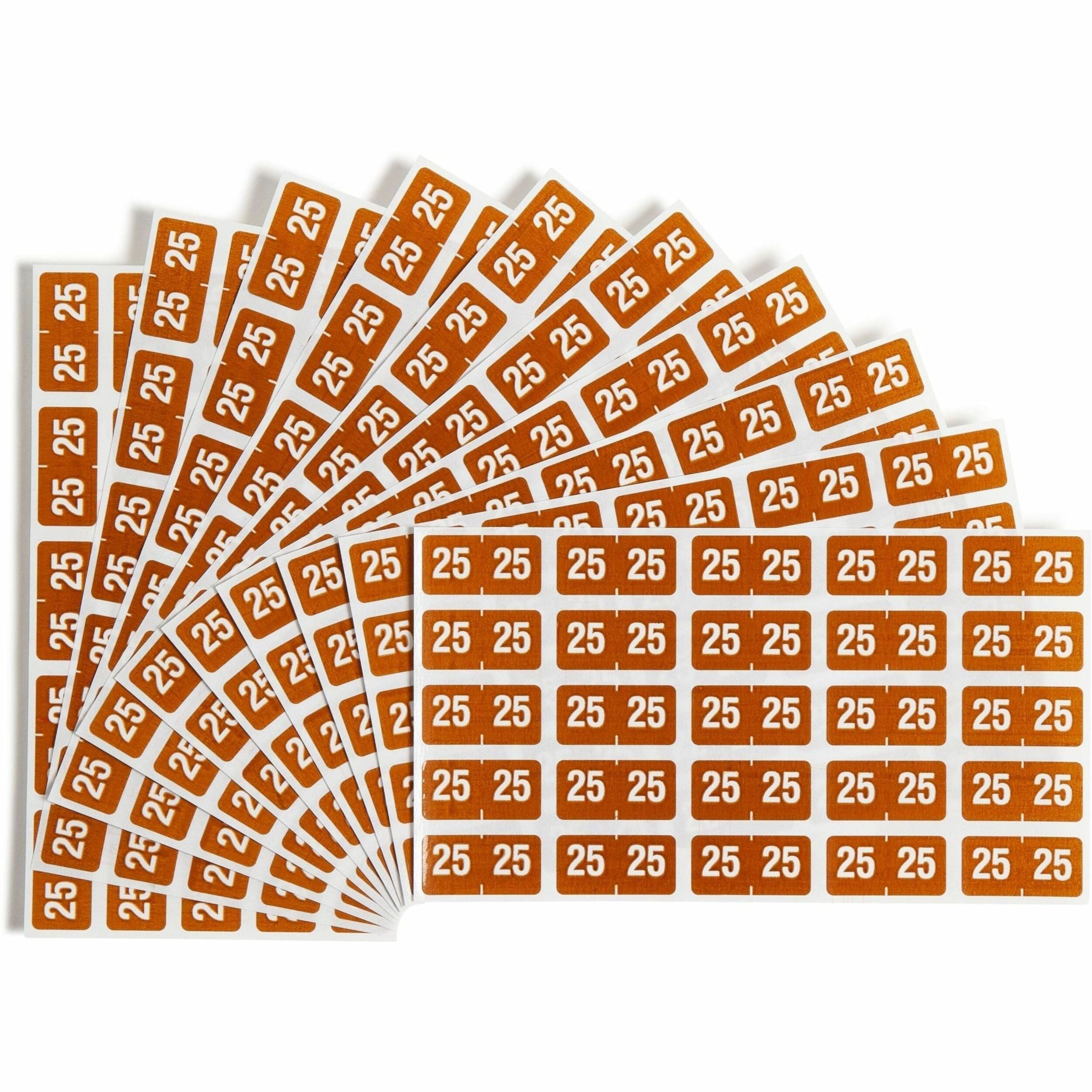 Smead ETS Color-Coded Year Labels, Brown, 1/2" x 1", 1 Pack