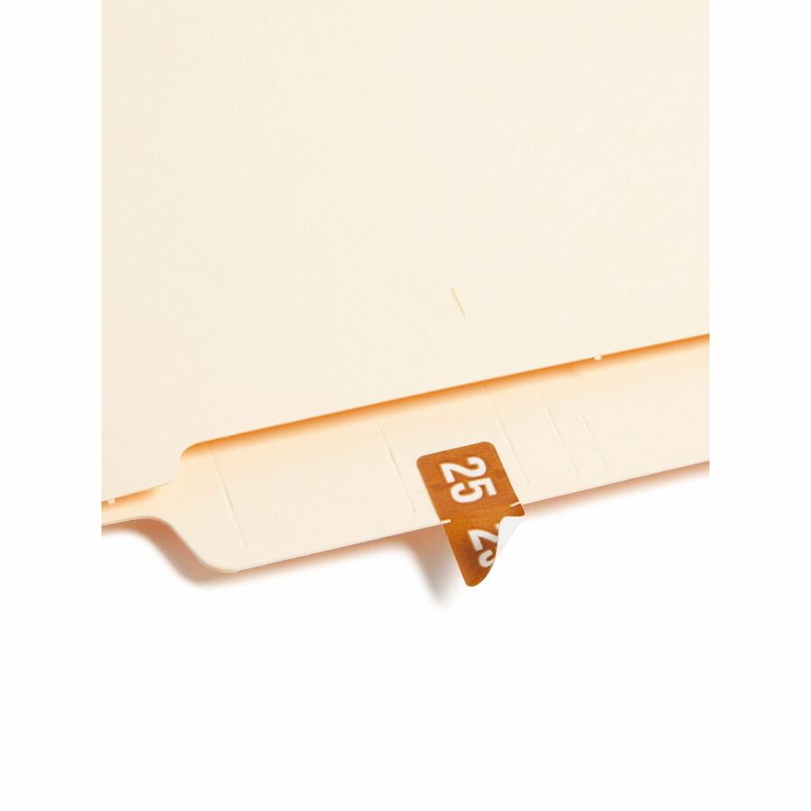Smead ETS Color-Coded Year Labels, Brown, 1/2" x 1", 1 Pack