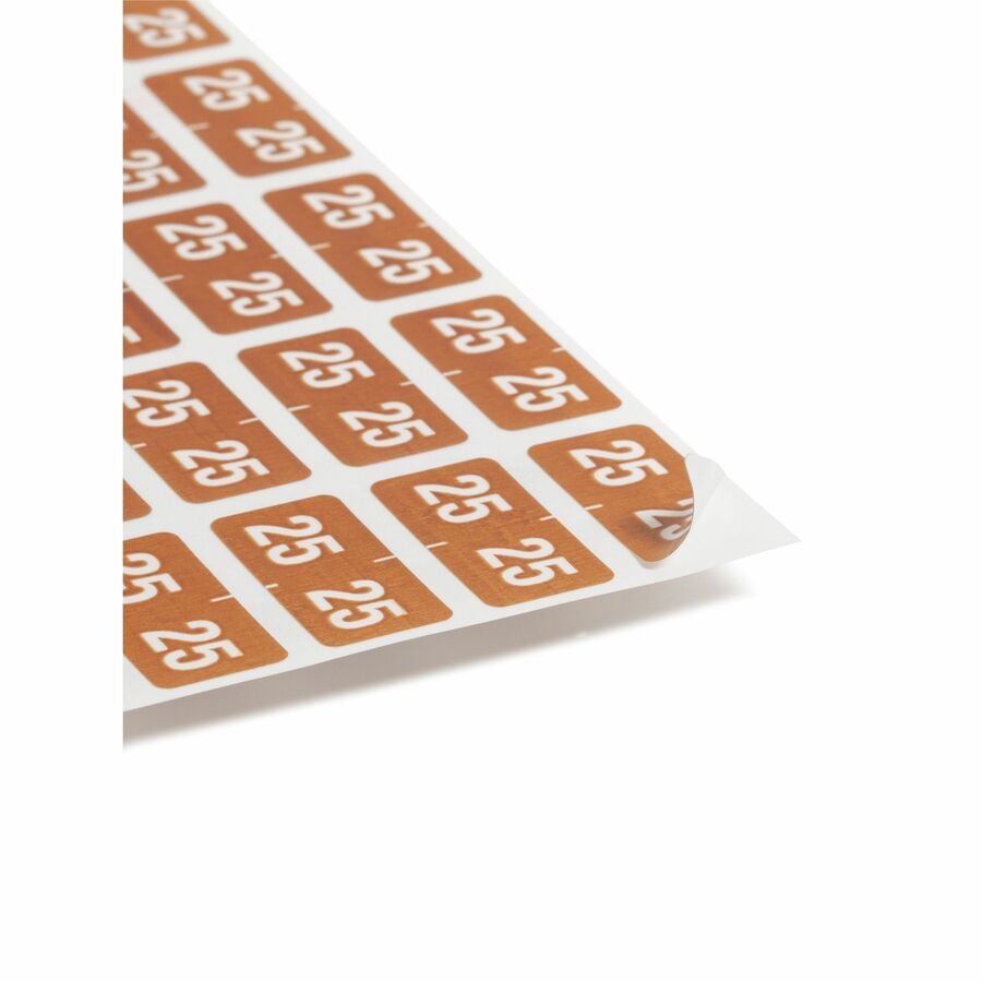 Smead ETS Color-Coded Year Labels, Brown, 1/2" x 1", 1 Pack