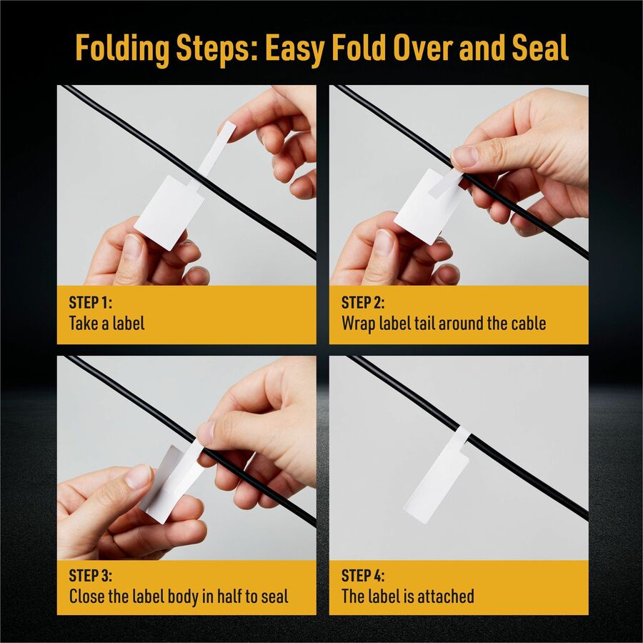 Avery&reg; Cable Labels, P-Style, 1.02" x 3.3" , 300 Total (61540)