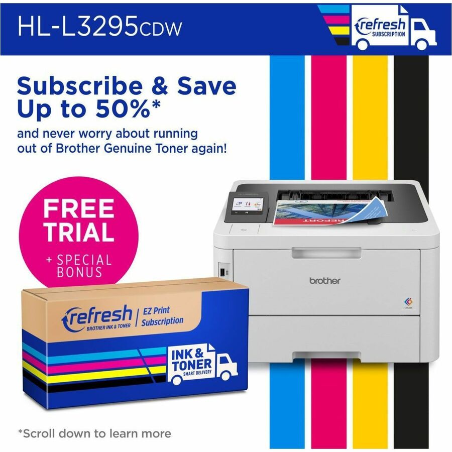 31 ppm Mono / 31 ppm Color - 2400 x 600 dpi class - Automatic Duplex Print - 250 Sheets Input - Ethernet - Wireless LAN - Wi-Fi Direct, Apple AirPrint, Mopria, Brother Mobile Connect - 50000 Pages Duty Cycle - Plain Paper Print - Gigabit Ethernet - USB