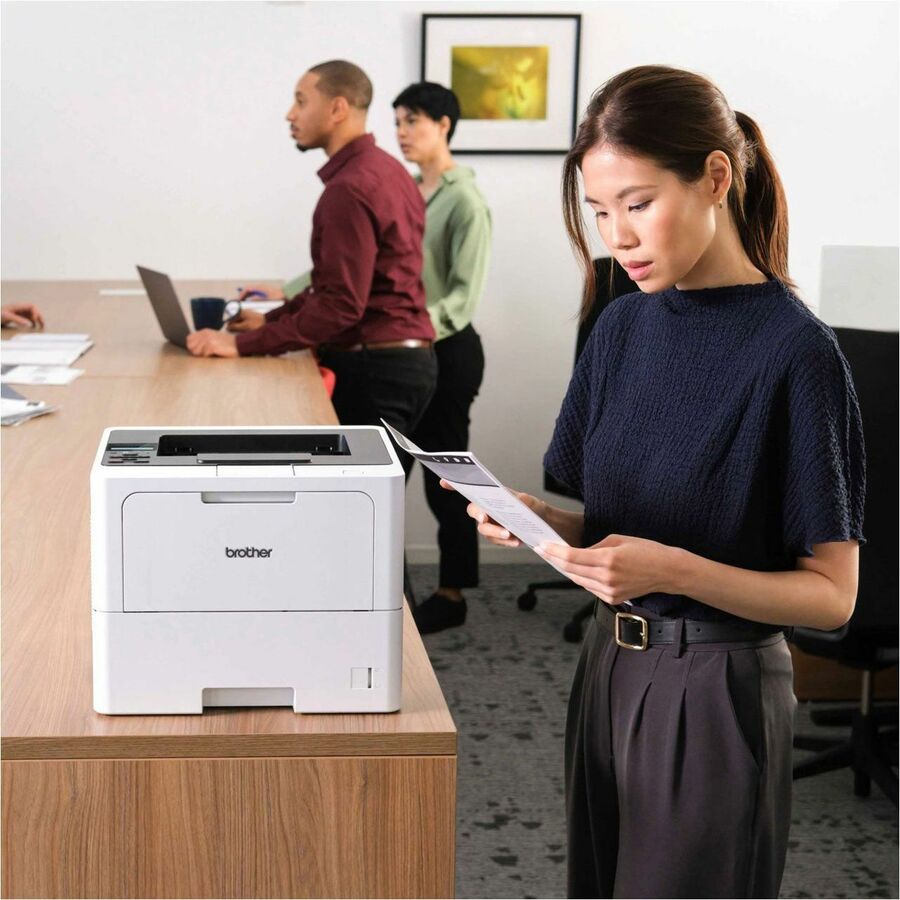 50 ppm Mono - 1200 x 1200 dpi class - Automatic Duplex Print - 520 Sheets Input - Ethernet - Wireless LAN - Wi-Fi Direct, Apple AirPrint, Mopria, Brother Mobile Connect - 125000 Pages Duty Cycle - Plain Paper Print - Gigabit Ethernet - USB