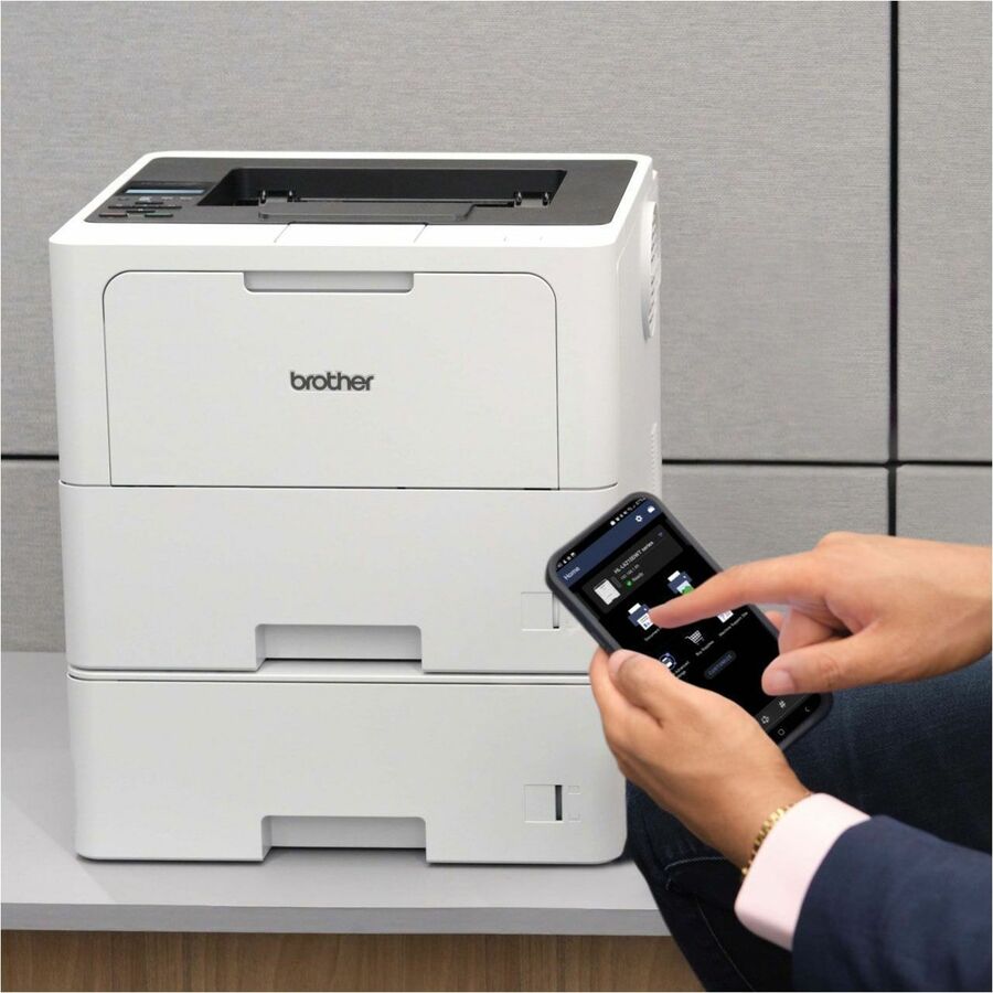 50 ppm Mono - 1200 x 1200 dpi class - Automatic Duplex Print - 1040 Sheets Input - Ethernet - Wireless LAN - Wi-Fi Direct, Apple AirPrint, Mopria, Brother Mobile Connect - 125000 Pages Duty Cycle - Plain Paper Print - Ethernet - USB