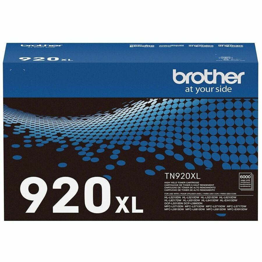 Brother Original High Yield Laser Toner Cartridge, Black, 6000 Pages, 1 Each