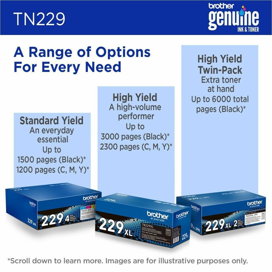 Brother Original Standard Yield Laser Toner Cartridge - Magenta - 1 Each