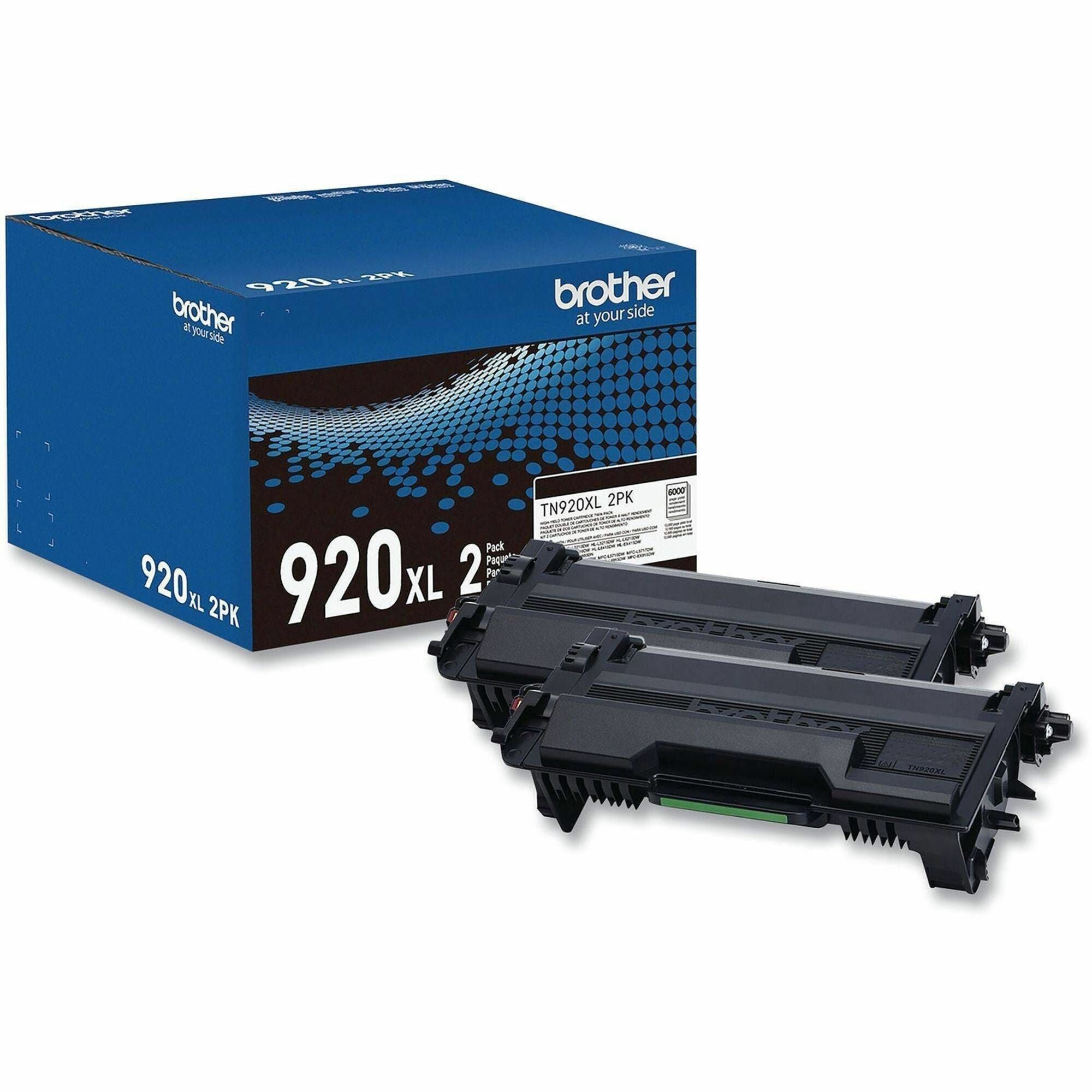 Brother Original High Yield Laser Toner Cartridge - Twin-pack - Black - 2 Each