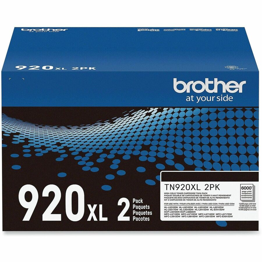Brother Original High Yield Laser Toner Cartridge - Twin-pack - Black - 2 Each