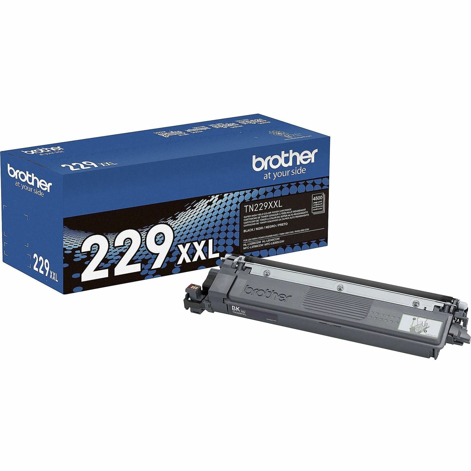 Brother Super High Yield Black Laser Toner Cartridge, 4500 Pages, 1 Each