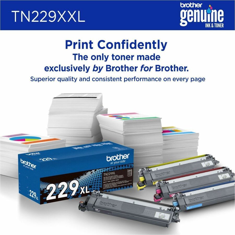 Brother Super High Yield Black Laser Toner Cartridge, 4500 Pages, 1 Each