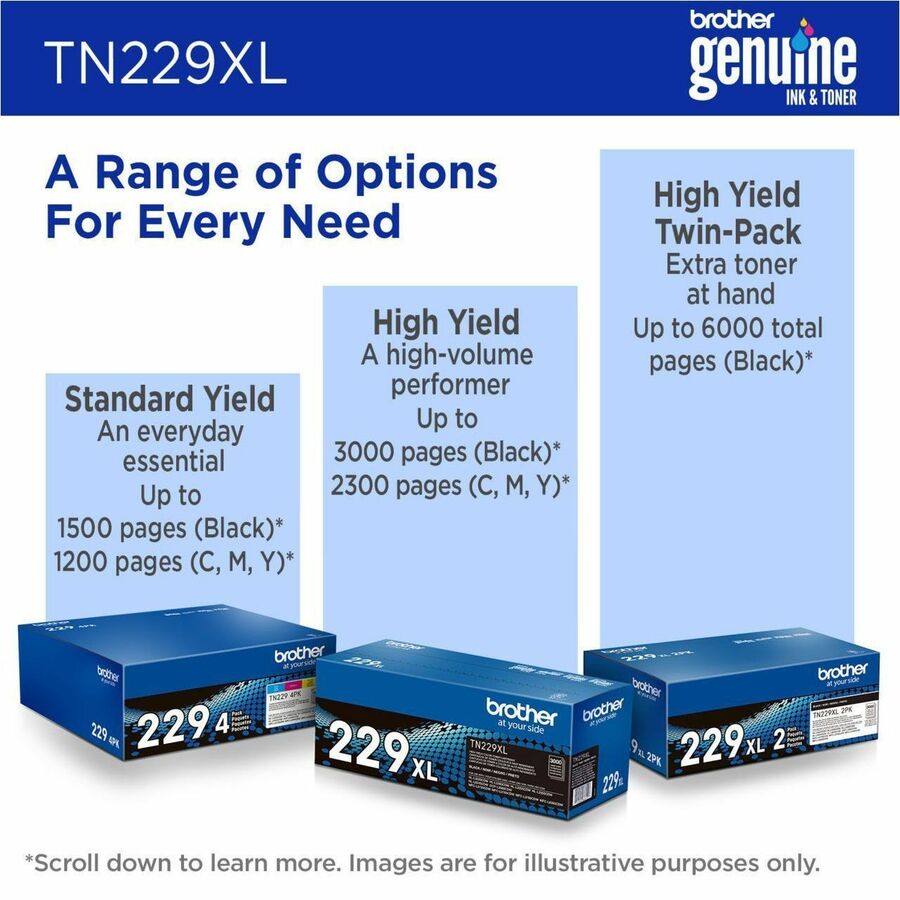 Brother Original High Yield Laser Toner Cartridge, Cyan, 2300 Pages, 1 Each